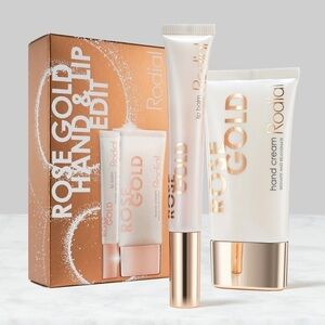 RODIAL Rose Gold Hand & Lip Edit Duo | NEW | Rose Gold Lip Balm & Hand Cream
